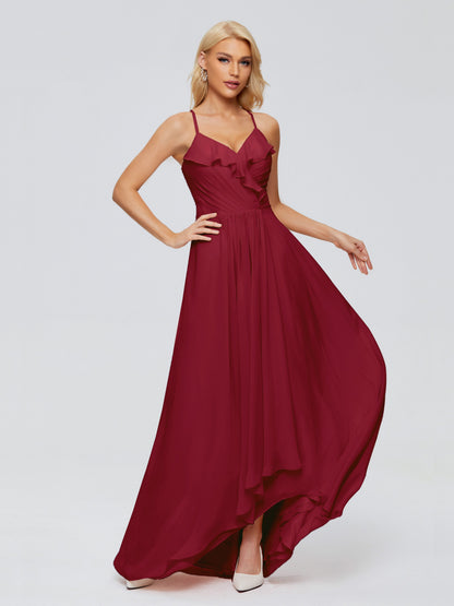Adalynn Spaghetti Straps Chiffon Bridesmaid Dresses