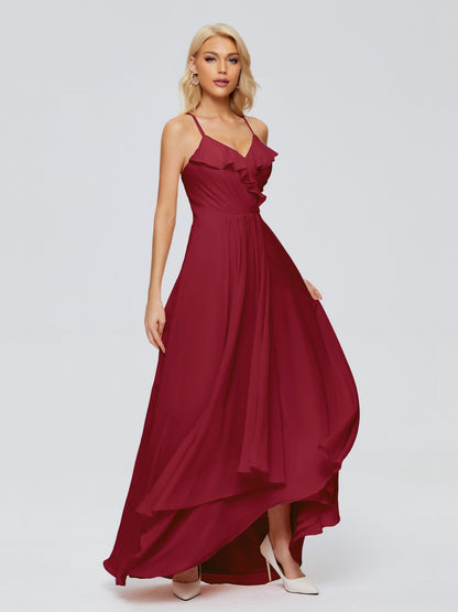 Adalynn Spaghetti Straps Chiffon Bridesmaid Dresses
