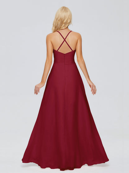 Adalynn Spaghetti Straps Chiffon Bridesmaid Dresses