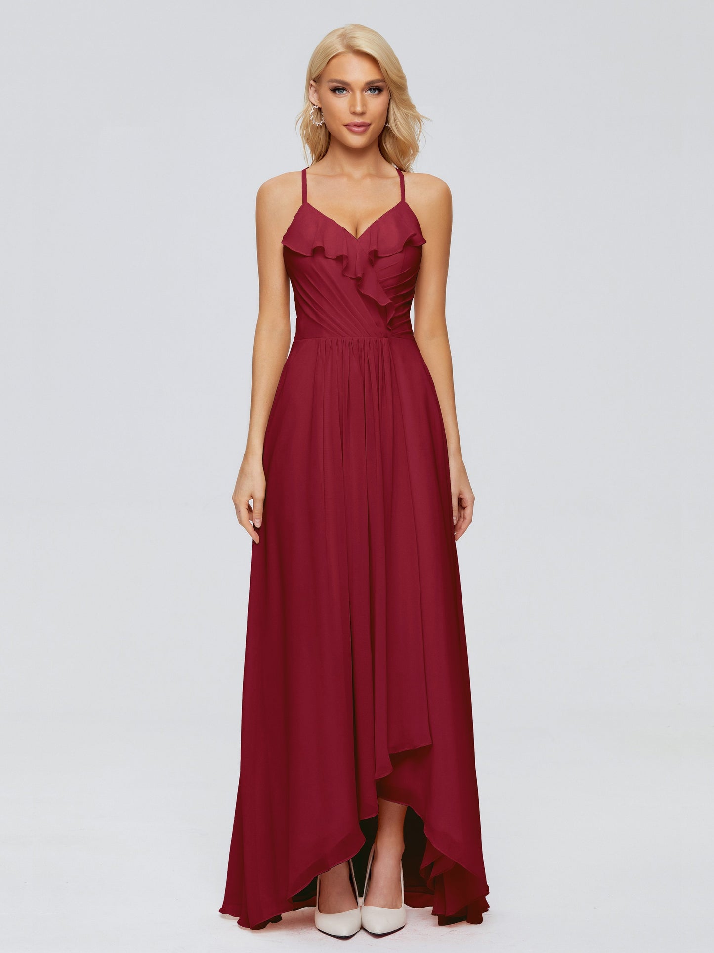 Adalynn Spaghetti Straps Chiffon Bridesmaid Dresses