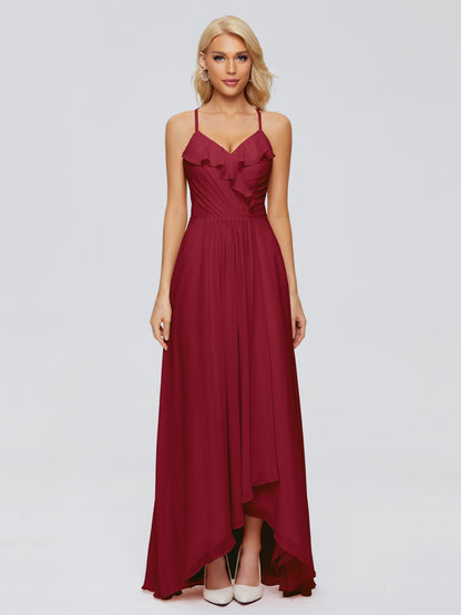 Adalynn Spaghetti Straps Chiffon Bridesmaid Dresses