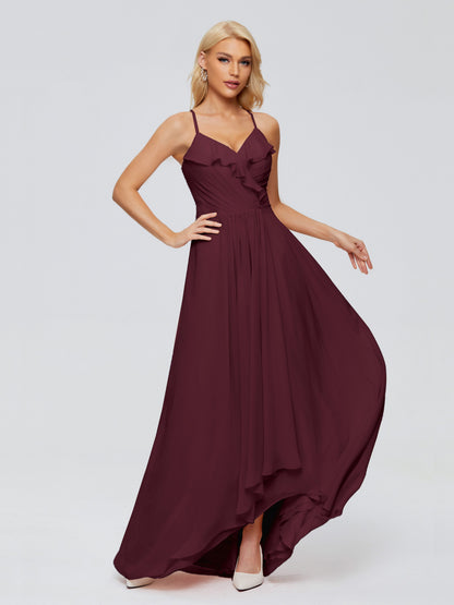 Adalynn Spaghetti Straps Chiffon Bridesmaid Dresses