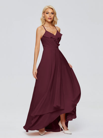 Adalynn Spaghetti Straps Chiffon Bridesmaid Dresses