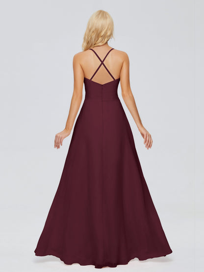 Adalynn Spaghetti Straps Chiffon Bridesmaid Dresses