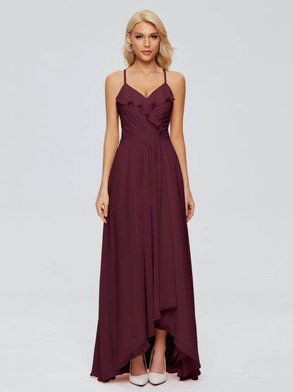Adalynn Spaghetti Straps Chiffon Bridesmaid Dresses