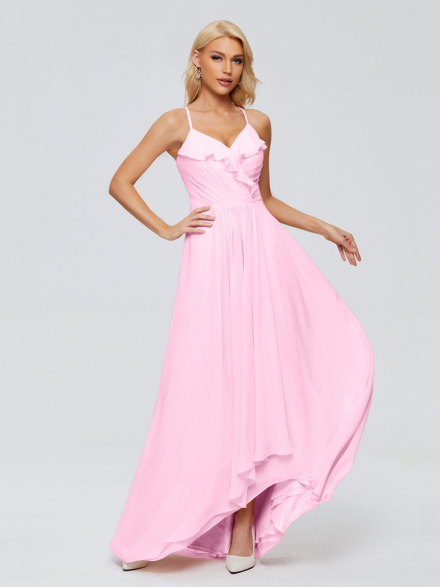 Adalynn Spaghetti Straps Chiffon Bridesmaid Dresses
