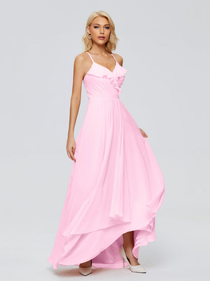 Adalynn Spaghetti Straps Chiffon Bridesmaid Dresses