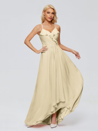 Adalynn Spaghetti Straps Chiffon Bridesmaid Dresses