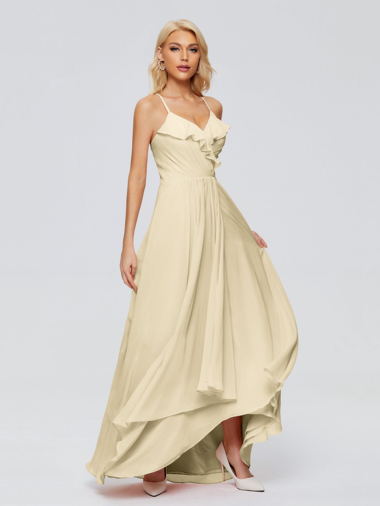 Adalynn Spaghetti Straps Chiffon Bridesmaid Dresses
