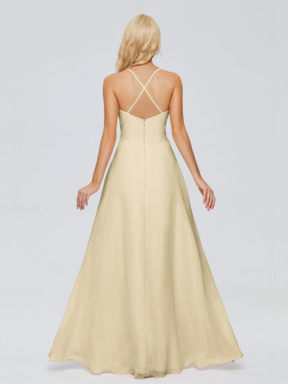 Adalynn Spaghetti Straps Chiffon Bridesmaid Dresses