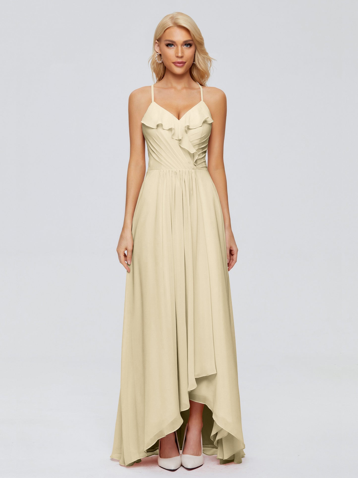 Adalynn Spaghetti Straps Chiffon Bridesmaid Dresses