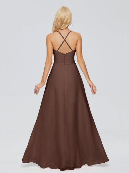Adalynn Spaghetti Straps Chiffon Bridesmaid Dresses