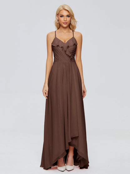 Adalynn Spaghetti Straps Chiffon Bridesmaid Dresses