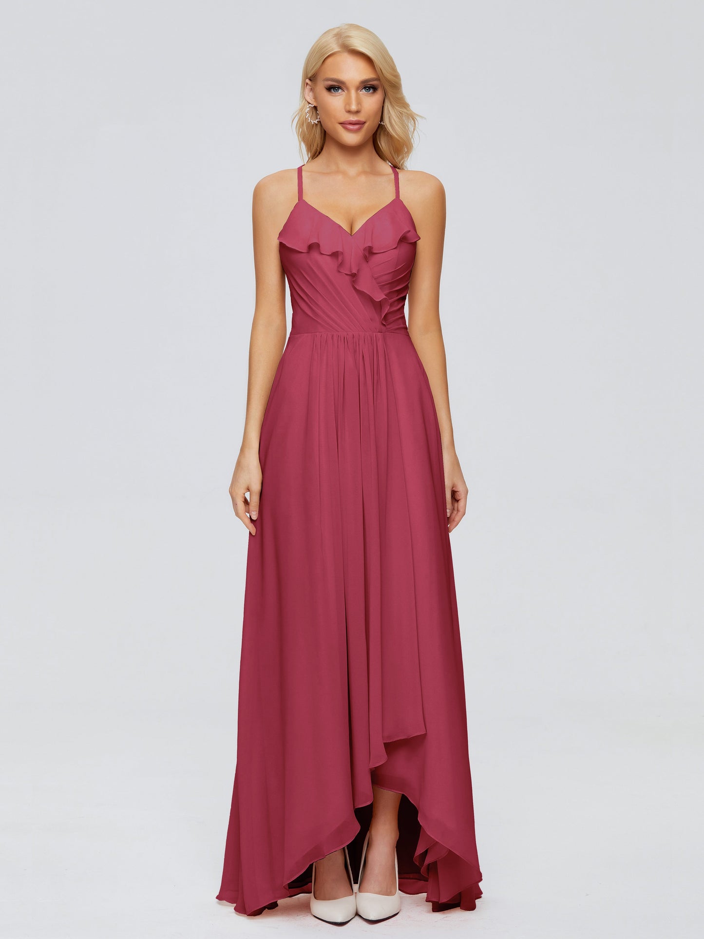 Adalynn Spaghetti Straps Chiffon Bridesmaid Dresses