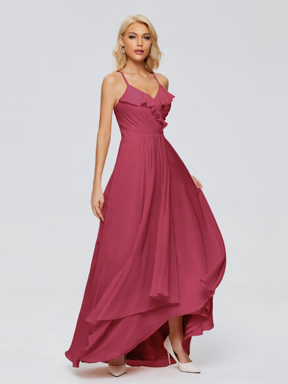 Adalynn Spaghetti Straps Chiffon Bridesmaid Dresses
