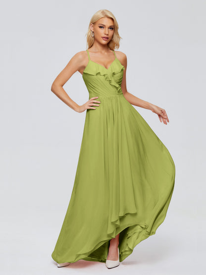 Adalynn Spaghetti Straps Chiffon Bridesmaid Dresses