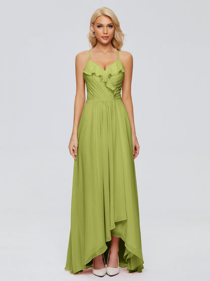 Adalynn Spaghetti Straps Chiffon Bridesmaid Dresses