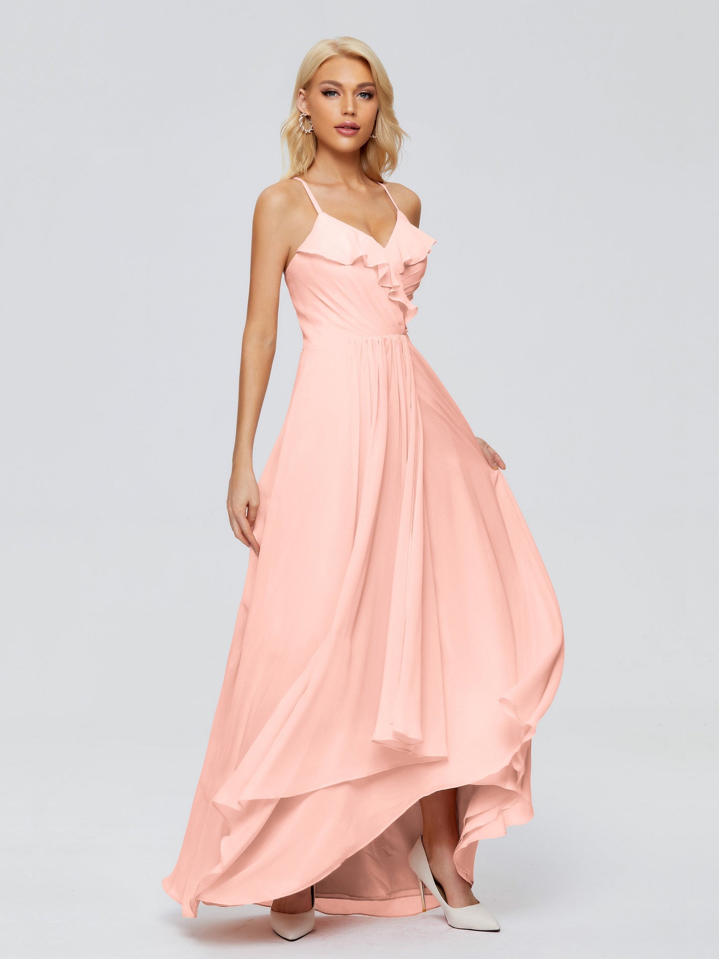 Adalynn Spaghetti Straps Chiffon Bridesmaid Dresses