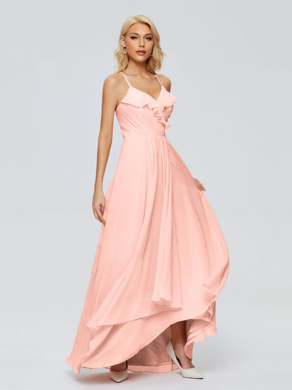 Adalynn Spaghetti Straps Chiffon Bridesmaid Dresses