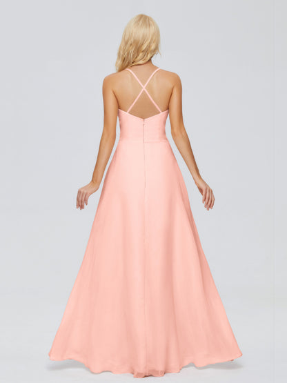 Adalynn Spaghetti Straps Chiffon Bridesmaid Dresses