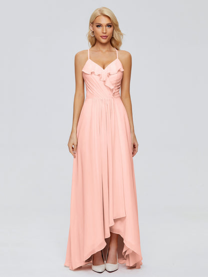 Adalynn Spaghetti Straps Chiffon Bridesmaid Dresses