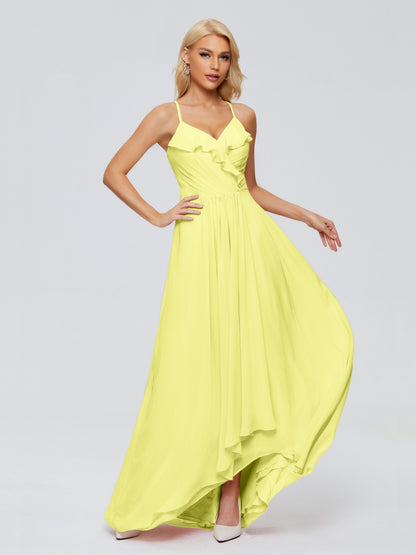Adalynn Spaghetti Straps Chiffon Bridesmaid Dresses
