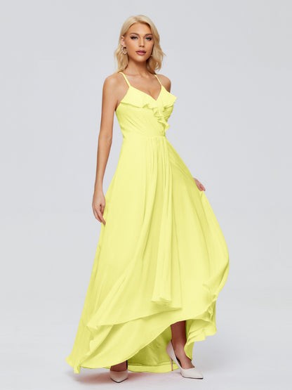 Adalynn Spaghetti Straps Chiffon Bridesmaid Dresses
