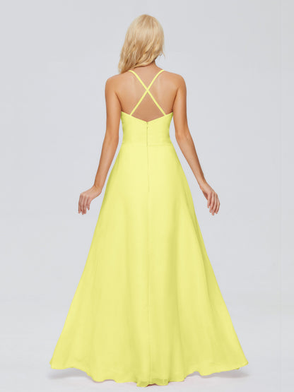 Adalynn Spaghetti Straps Chiffon Bridesmaid Dresses
