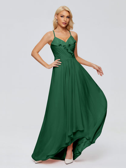 Adalynn Spaghetti Straps Chiffon Bridesmaid Dresses