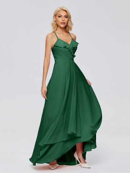 Adalynn Spaghetti Straps Chiffon Bridesmaid Dresses
