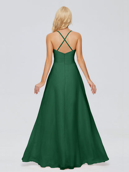 Adalynn Spaghetti Straps Chiffon Bridesmaid Dresses
