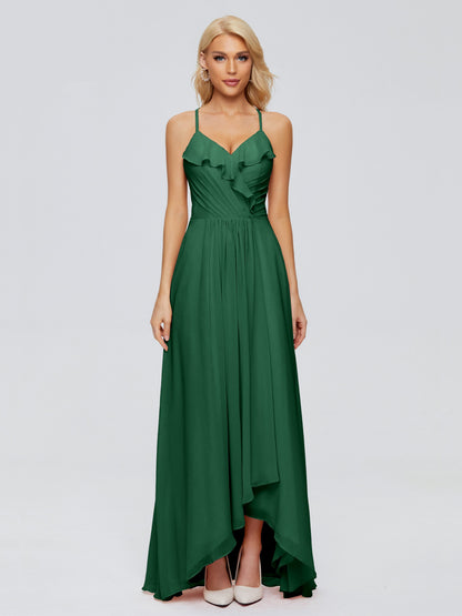 Adalynn Spaghetti Straps Chiffon Bridesmaid Dresses