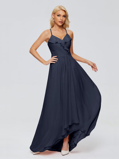 Adalynn Spaghetti Straps Chiffon Bridesmaid Dresses