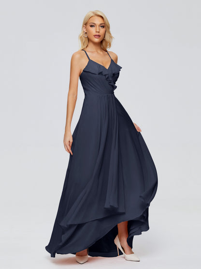 Adalynn Spaghetti Straps Chiffon Bridesmaid Dresses