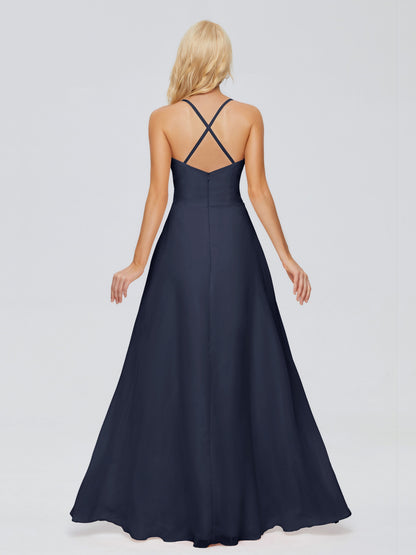 Adalynn Spaghetti Straps Chiffon Bridesmaid Dresses