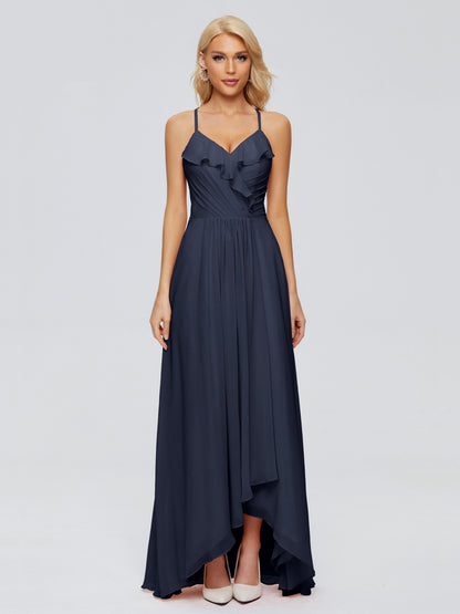 Adalynn Spaghetti Straps Chiffon Bridesmaid Dresses