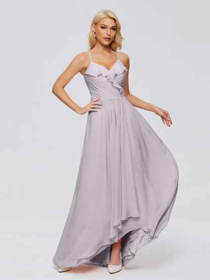 Adalynn Spaghetti Straps Chiffon Bridesmaid Dresses