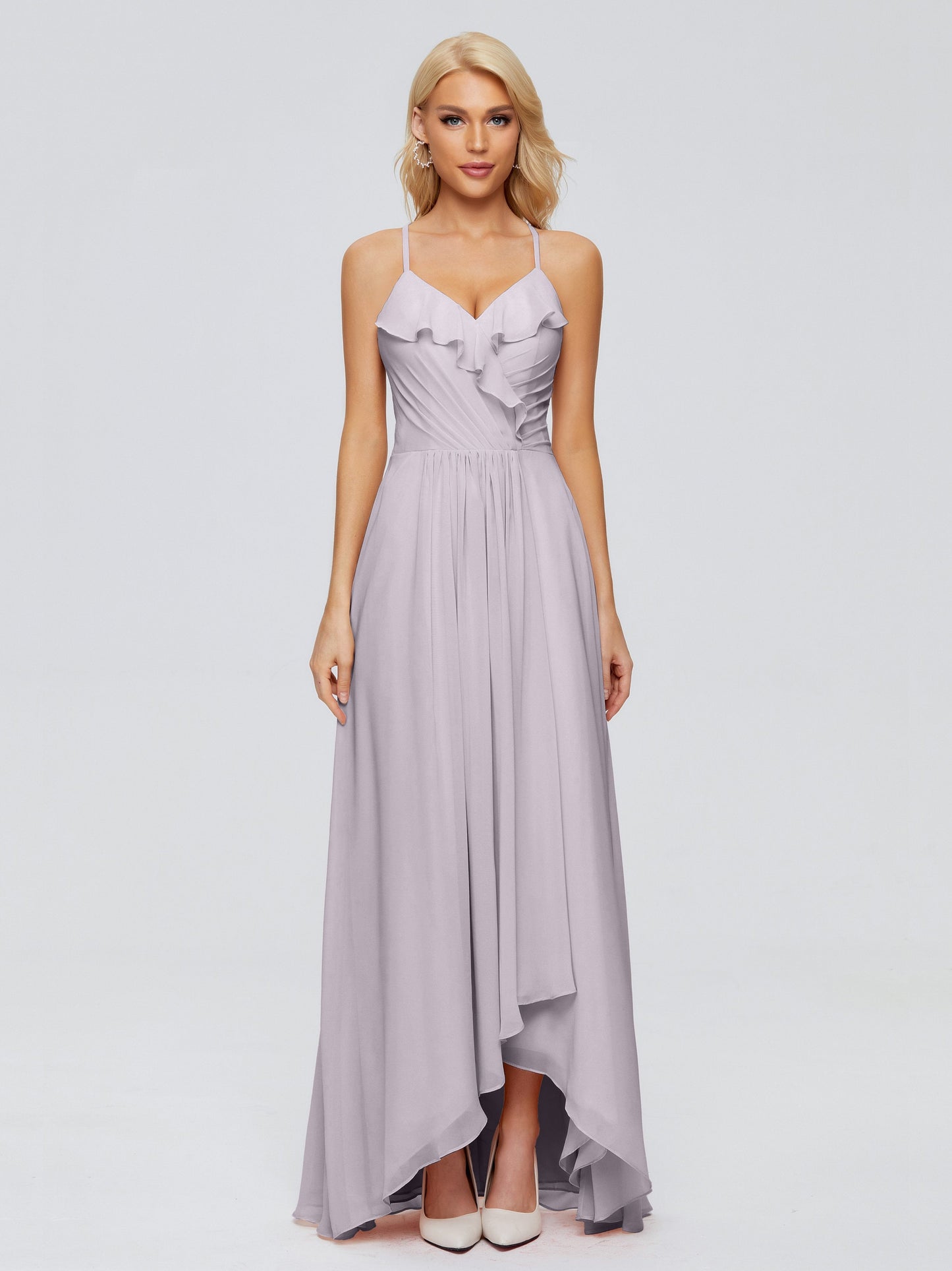 Adalynn Spaghetti Straps Chiffon Bridesmaid Dresses