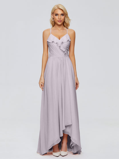 Adalynn Spaghetti Straps Chiffon Bridesmaid Dresses