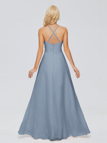 Adalynn Spaghetti Straps Chiffon Bridesmaid Dresses
