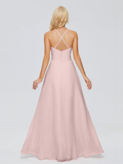 Adalynn Spaghetti Straps Chiffon Bridesmaid Dresses