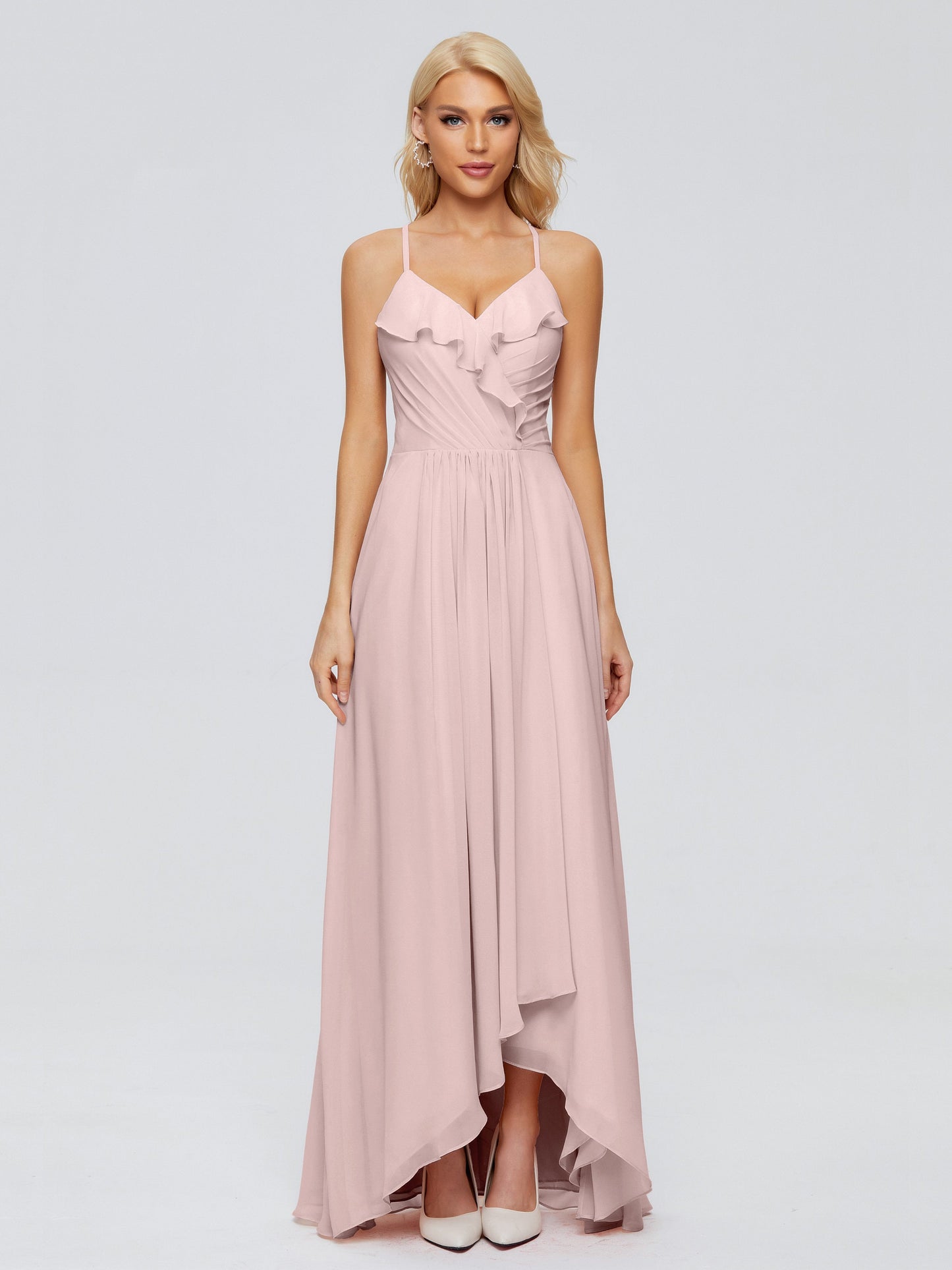 Adalynn Spaghetti Straps Chiffon Bridesmaid Dresses