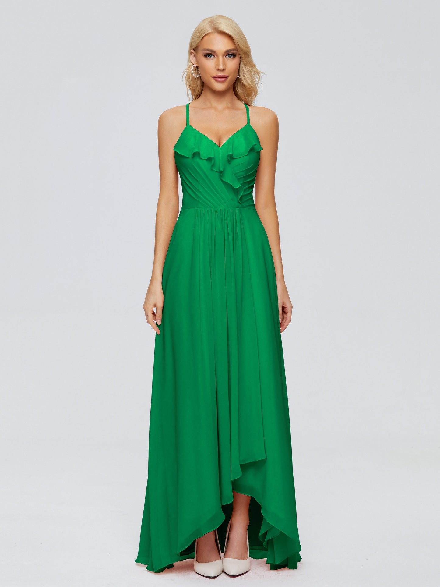 Adalynn Spaghetti Straps Chiffon Bridesmaid Dresses