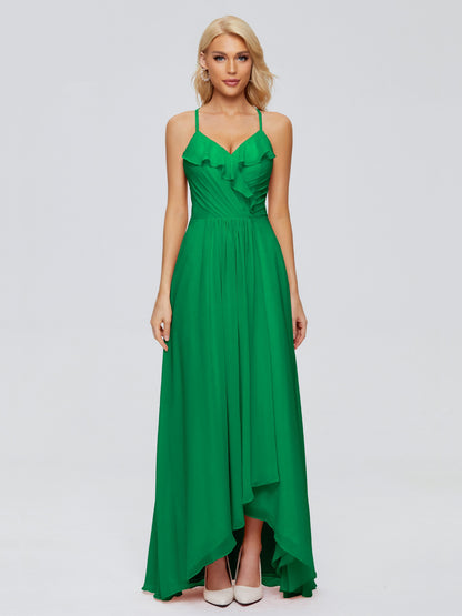 Adalynn Spaghetti Straps Chiffon Bridesmaid Dresses