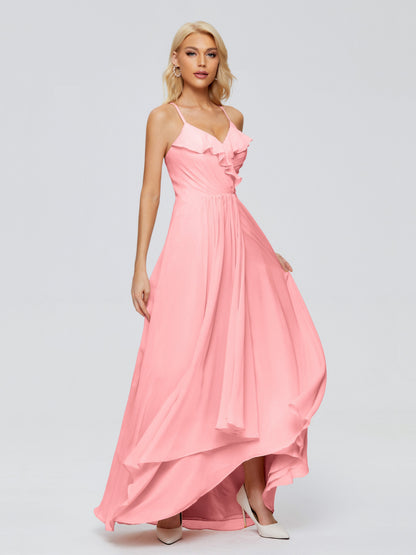 Adalynn Spaghetti Straps Chiffon Bridesmaid Dresses