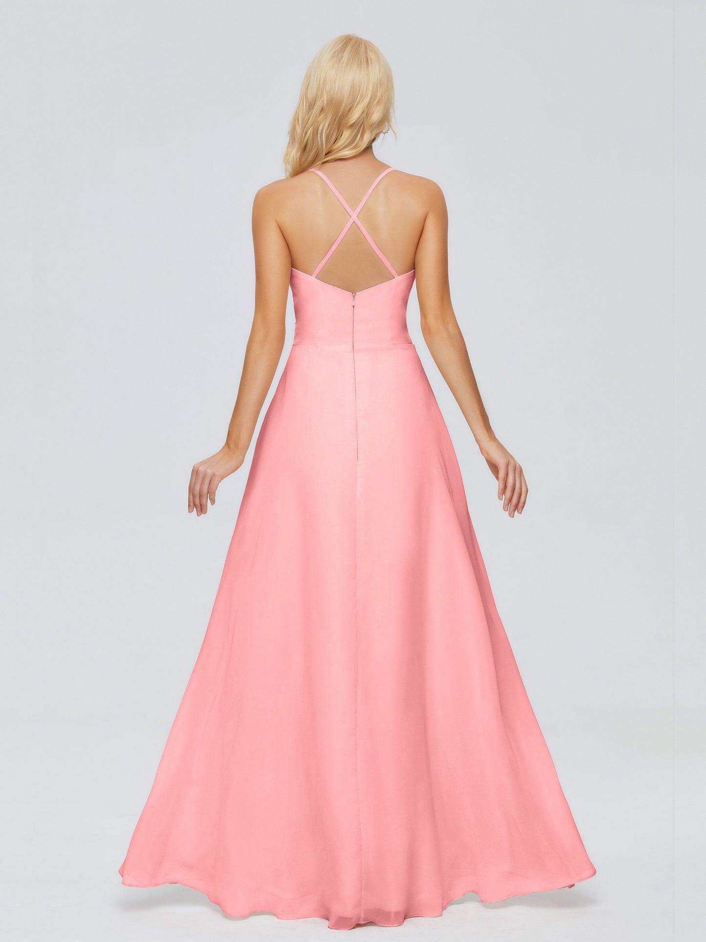 Adalynn Spaghetti Straps Chiffon Bridesmaid Dresses