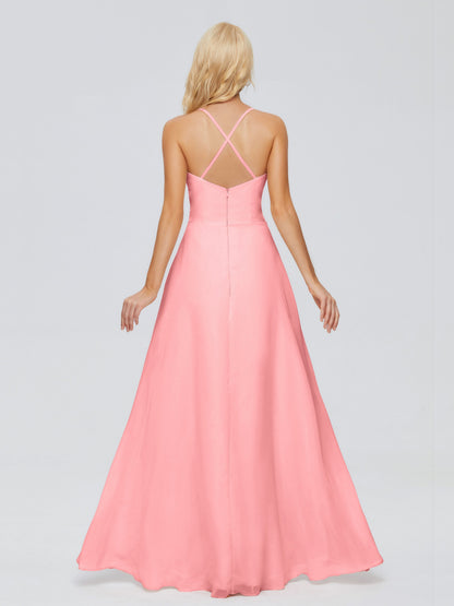 Adalynn Spaghetti Straps Chiffon Bridesmaid Dresses
