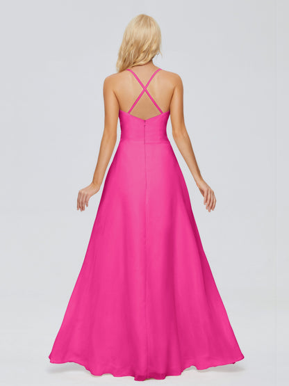 Adalynn Spaghetti Straps Chiffon Bridesmaid Dresses