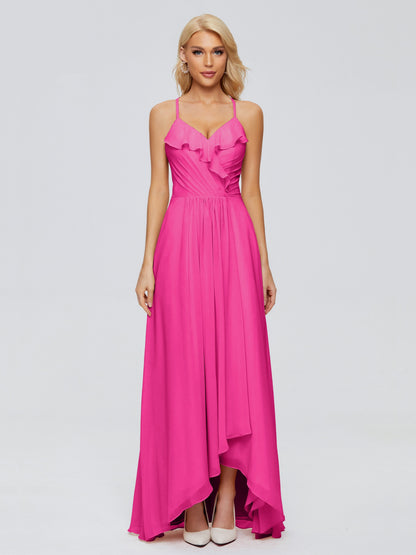 Adalynn Spaghetti Straps Chiffon Bridesmaid Dresses