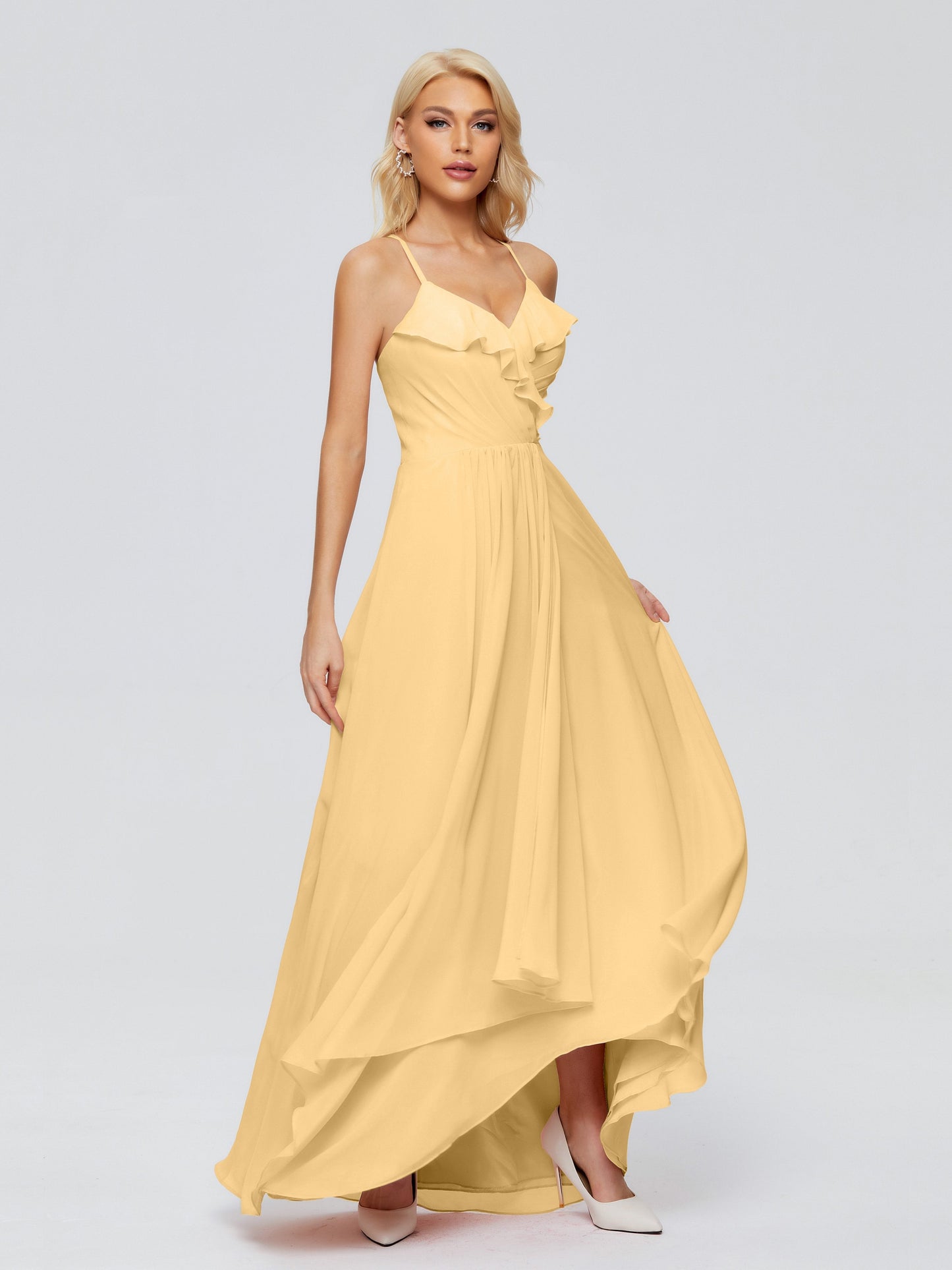 Adalynn Spaghetti Straps Chiffon Bridesmaid Dresses